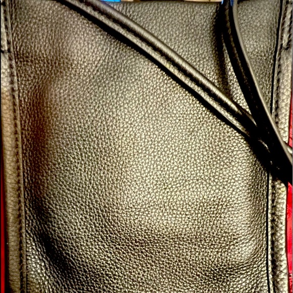 Fossil small leather bag w/multi-color fringed tassels - Picture 2 of 5